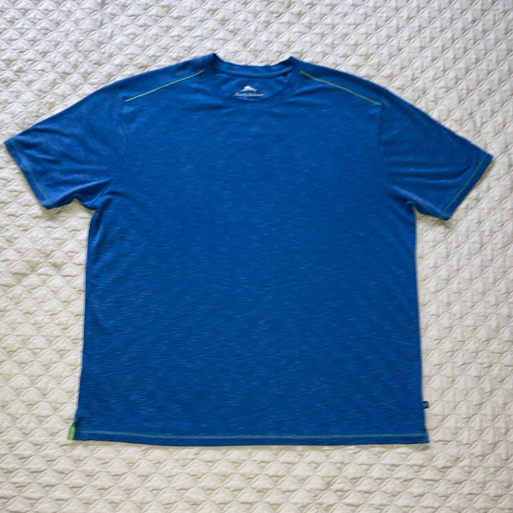 Men's Blue Tommy Bahama Paradise Isles Short Sleeve T-Shirt Sz 2XL / 2TG